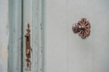 
Old door knob detail rust 