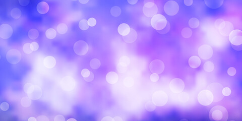 Light Purple vector background with circles.