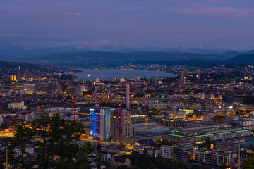 Fototapeta na wymiar View over Zurich
