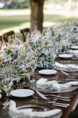 Mesa decorada para boda 