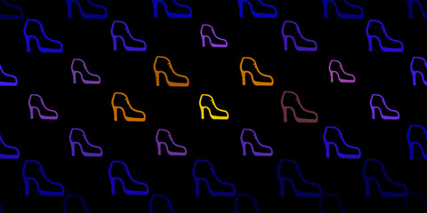 Dark blue, red vector texture with women's rights symbols.