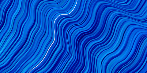 Fototapeta na wymiar Light BLUE vector background with bent lines.