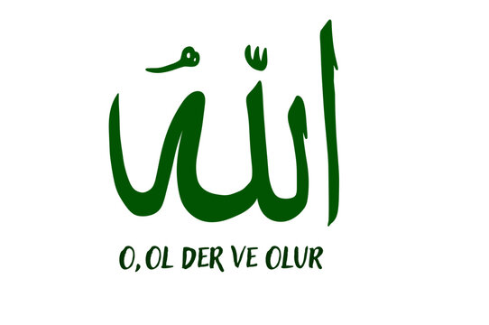 O, Ol Der ve Olur template design text translate:  Says Be and Happens