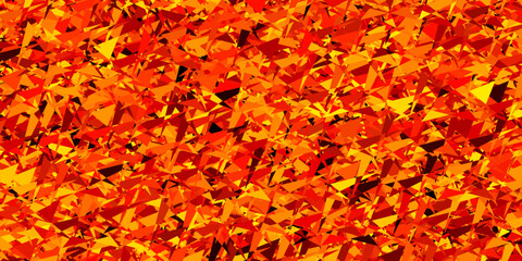 Light Orange vector texture with triangular style.