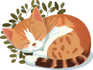 Cute cat sleeping