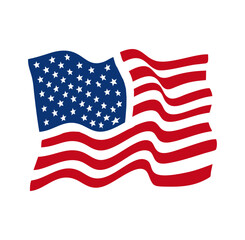 Waving Flag Logo Vector Icon