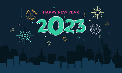 Happy New Year Background Template for Social Media or Print Media. Suitable to use on New Year event. Also suitable for uploading social media at New Year event