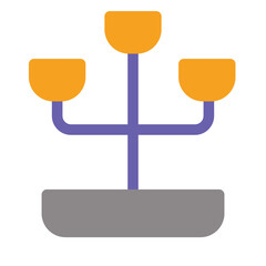 Candelabrum Flat Icon