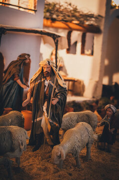 Escenas De Un Portal De Belén .
Decoracíon Navideña Cristiana