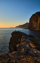 Sunrise on the north side of Madeira Island 