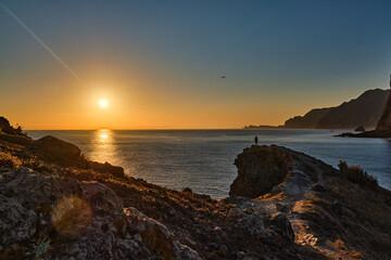 Sunrise on the north side of Madeira Island 