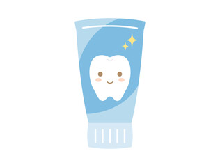 歯磨き粉をイメージしたイラスト