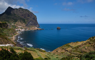 Fototapeta na wymiar Porto da Cruz village - Madeira Island