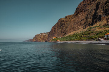 Fototapeta na wymiar Sea cliffs on Fajã dos Padres - Madeira Island