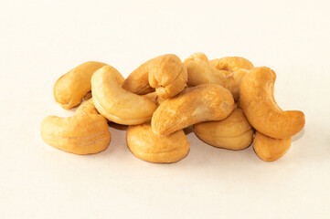 Toasted Brazilian nut known as castanha de caju.