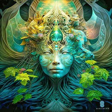 The Goddess Gaia - AI generative art