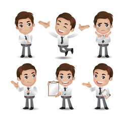Fototapeta premium set of businessman