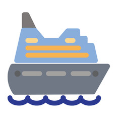 Ferry Flat Icon