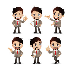 Men with different poses