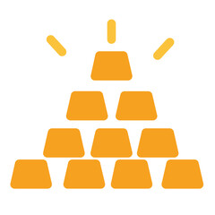 Gold Flat Icon