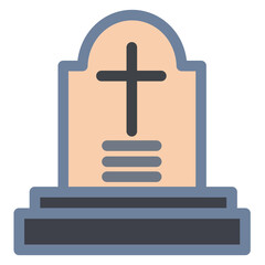 Fototapeta premium Cemetery Flat Icon