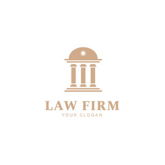 law firm logo design, lawyer logo, justice logo, attorney and law logo, line art style
