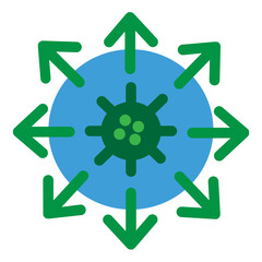 Coronavirus Flat Icon