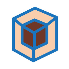 Cube Flat Icon