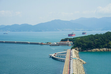 Landscape of Yeosu, South Jeolla Province, Korea