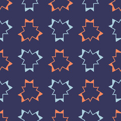 Seamless pattern with geometric elements. Beautiful abstract illustration.