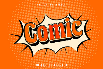 Comic vector text effect editable with graphic styles