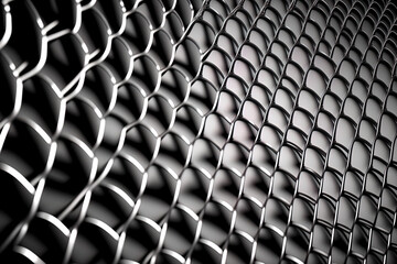 Background of wire mesh technology array. Generative AI