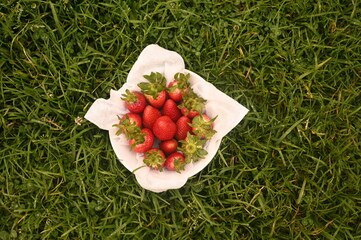 fresh strawberries to decorate grown in Colombia