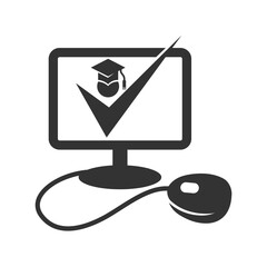 online learning courses Logo template Icon Illustration Brand Identity