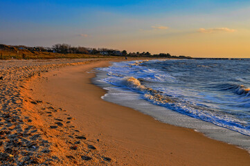 Evening Walk Along the Shore, Cape May New Jersey USA, Cape May, New Jersey