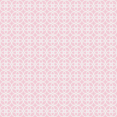 Seamless vector pattern. Line floral pattern seamless background flowers motif. Textile swatch. Modern lux Fabric design. Vector illustration. Abstract geometric texture. Light Pink White 10 eps Tile