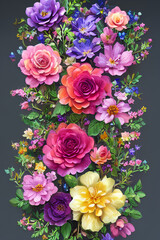 bouquet of flowers, Generative IA