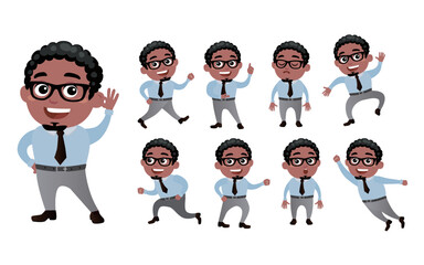 Business people with different poses