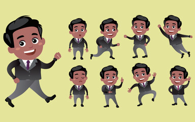 Business people with different poses