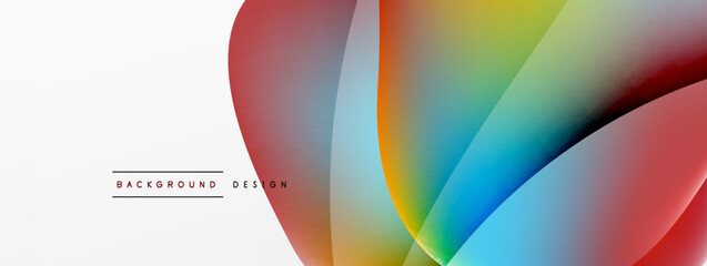 Abstract background. Fluid gradient color wave template for wallpaper, banner, background or landing