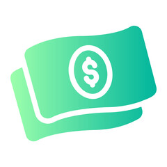 dollar gradient icon