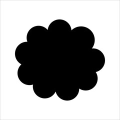 Comic Speech Bubble icon. Vector Illustration for Comics Book on white background