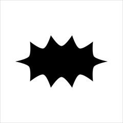 Comic Speech Bubble icon. Vector Illustration for Comics Book on white background