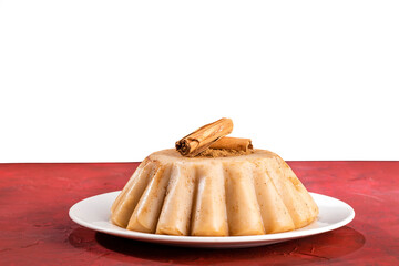 Colombian dessert natilla traditionally served during Christmas