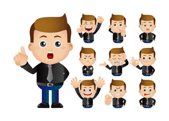 Cute Set - Set of businessman