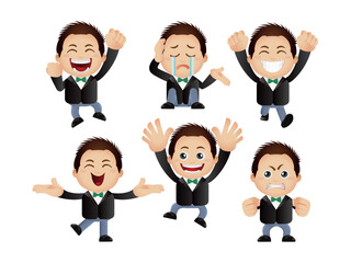 Cute Set - Set of business character