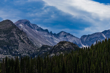 Wooded Mountains Along Bear Lake