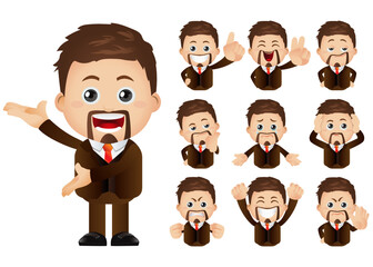 Cute Set - Set of business people