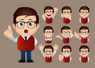 Cute Set - Set of business people