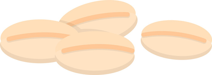 Comic cartoon vector of oats